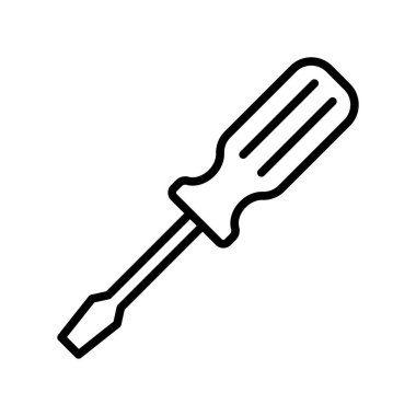 screw driver icon vector design template in white background