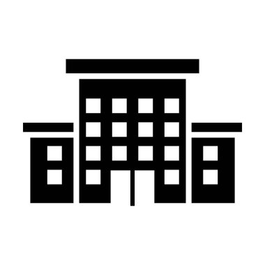 hospital building icon vector design template in white background