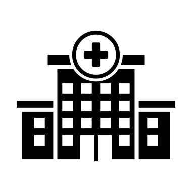 hospital building icon vector design template in white background