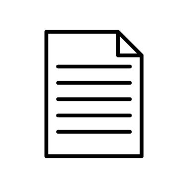 document icon vector design template in white background