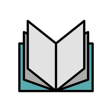 book icon vector design template in white background
