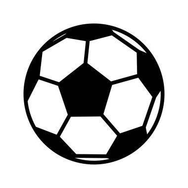 futbol topu ikon vektör tasarım şablonu beyaz arkaplan