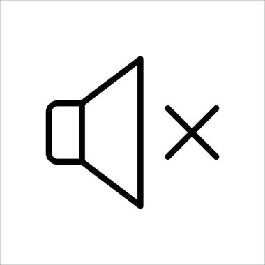 Beyaz arkaplanda hoparlör ikon tasarım şablonu