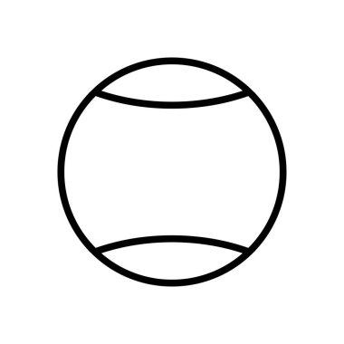 Tenis topu ikon vektör tasarım şablonu beyaz arkaplan