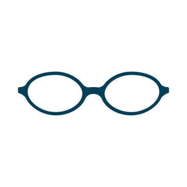 Gözlük simgesi tasarım şablonu beyaz arkaplan