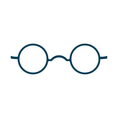 Gözlük simgesi tasarım şablonu beyaz arkaplan