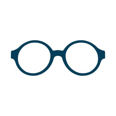 Gözlük simgesi tasarım şablonu beyaz arkaplan