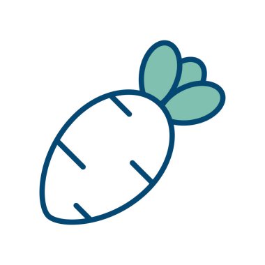 turp simgesi vektör tasarım şablonu beyaz arkaplan