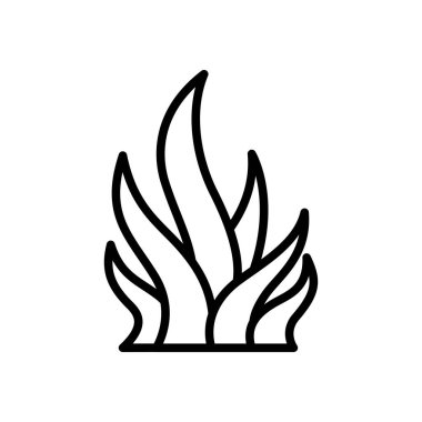 beyaz arkaplanda yosun simgesi vektör tasarım şablonu