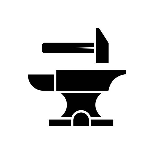 anvil icon vector design template in white background