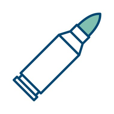 beyaz arkaplanda kurşun simgesi tasarım şablonu