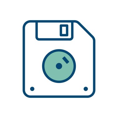 Disket simgesi vektör tasarım şablonu beyaz arkaplanda