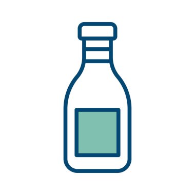 Beyaz arkaplanda ketçap simgesi tasarım şablonu