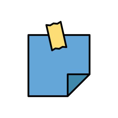 notepad simge vektör tasarım şablonu beyaz arkaplan