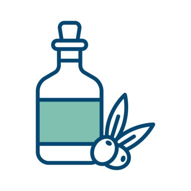 Beyaz arkaplanda zeytin yağı ikonu tasarım şablonu