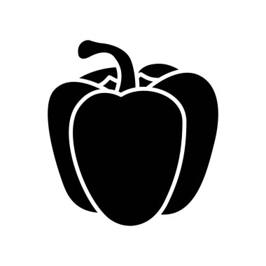 Paprika simge vektör tasarım şablonu beyaz arkaplan