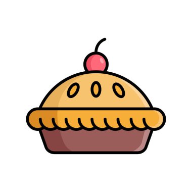 turta simgesi tasarım şablonu beyaz arkaplan