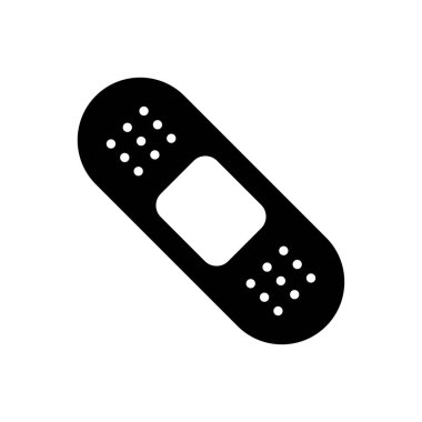 bandaj simgesi vektör tasarım şablonu beyaz arkaplan