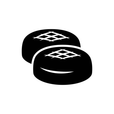 ekmek simgesi tasarım şablonu beyaz arkaplanda