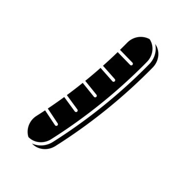 ekmek simgesi tasarım şablonu beyaz arkaplanda