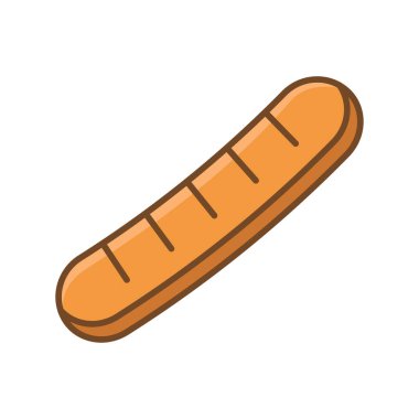 ekmek simgesi tasarım şablonu beyaz arkaplanda