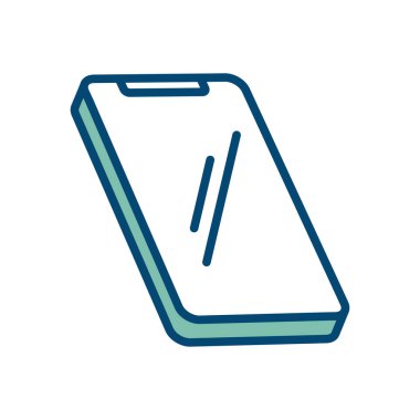 akıllı telefon simgesi vektör tasarım şablonu beyaz arkaplan