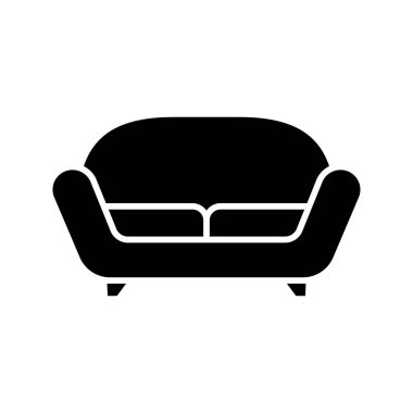 kanepe simgesi vektör tasarım şablonu beyaz arkaplan