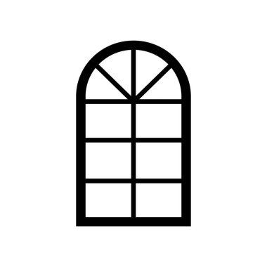 beyaz arkaplanda pencere simgesi tasarım şablonu