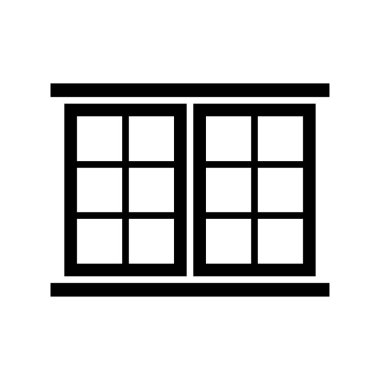 beyaz arkaplanda pencere simgesi tasarım şablonu