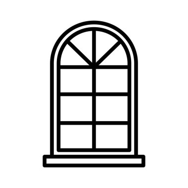 beyaz arkaplanda pencere simgesi tasarım şablonu