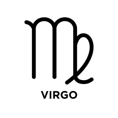 Beyaz arkaplanda zodiac simge vektör tasarım şablonu