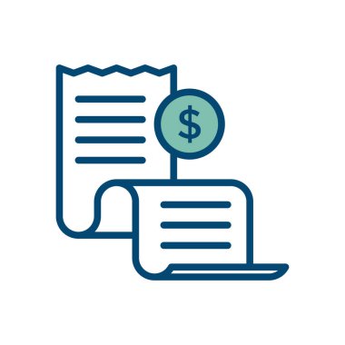 Bill simgesi vektör tasarım şablonu beyaz arkaplan