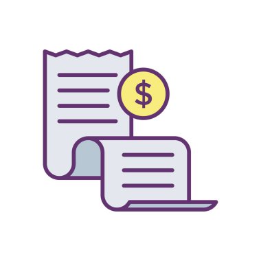 Bill simgesi vektör tasarım şablonu beyaz arkaplan