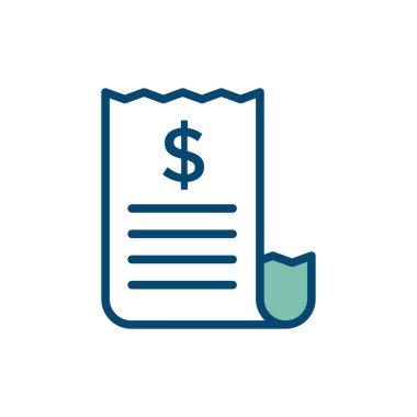 Bill simgesi vektör tasarım şablonu beyaz arkaplan