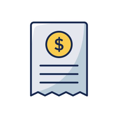 Bill simgesi vektör tasarım şablonu beyaz arkaplan