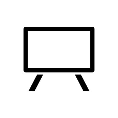 beyaz arkaplanda karatahta simge vektör tasarım şablonu