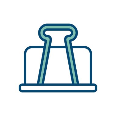 buldog klipsi beyaz arkaplan içinde vektör tasarım şablonu