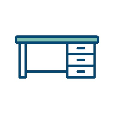 masa simgesi vektör tasarım şablonu beyaz arkaplan