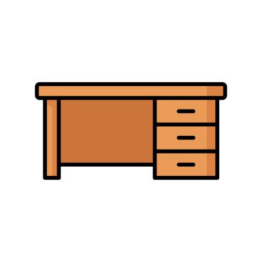 masa simgesi vektör tasarım şablonu beyaz arkaplan