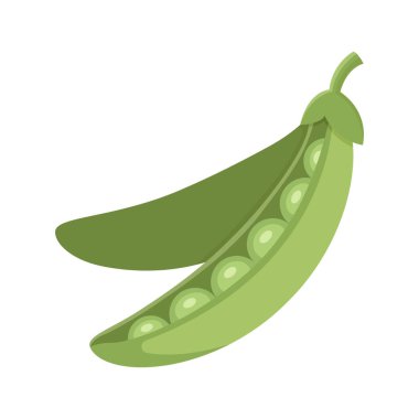 bezelye simgesi vektör tasarım şablonu beyaz arkaplanda