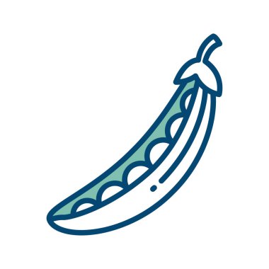 bezelye simgesi vektör tasarım şablonu beyaz arkaplanda