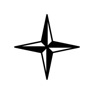 Beyaz arkaplanda yıldız simgesi tasarım şablonu