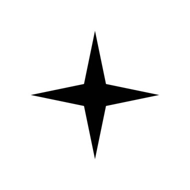 Beyaz arkaplanda yıldız simgesi tasarım şablonu