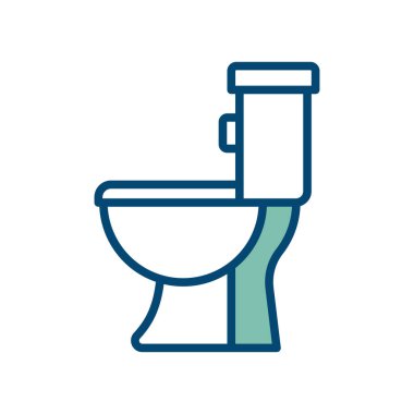 tuvalet simgesi tasarım şablonu beyaz arkaplanda