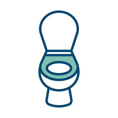 tuvalet simgesi tasarım şablonu beyaz arkaplanda