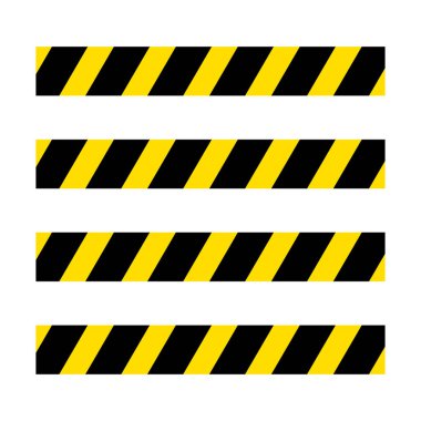 Beyaz arkaplanda barikat bant ikon vektör tasarım şablonu