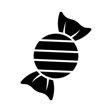 Şeker ikonu vektör tasarım şablonu beyaz arkaplan