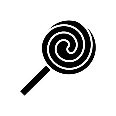 Şeker ikonu vektör tasarım şablonu beyaz arkaplan