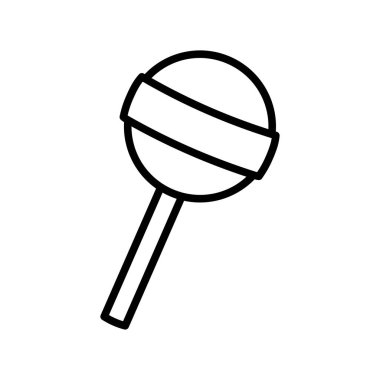 Şeker ikonu vektör tasarım şablonu beyaz arkaplan