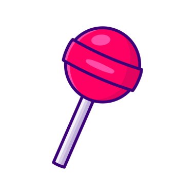 Şeker ikonu vektör tasarım şablonu beyaz arkaplan